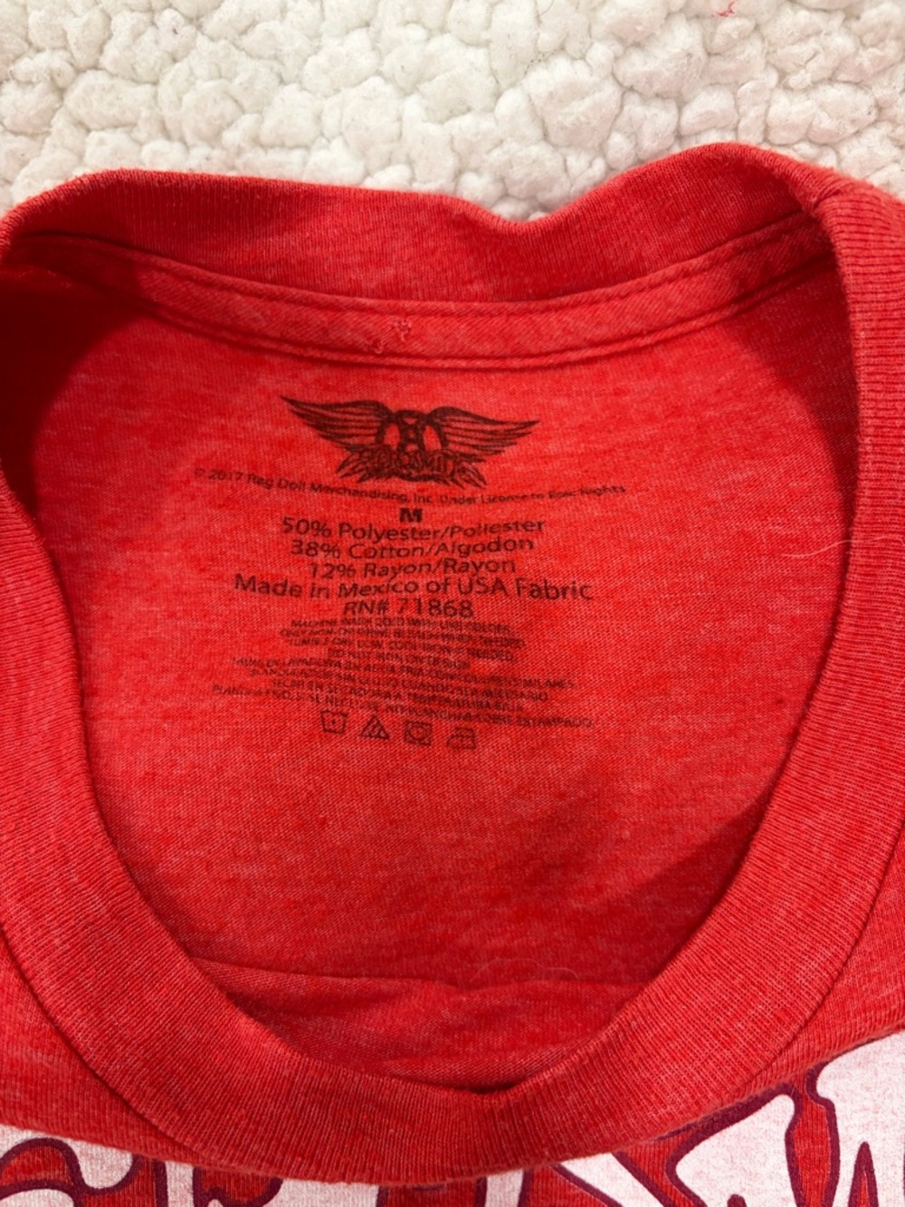 Aerosmith Red Graphic Band Tee - Picture 2 of 2